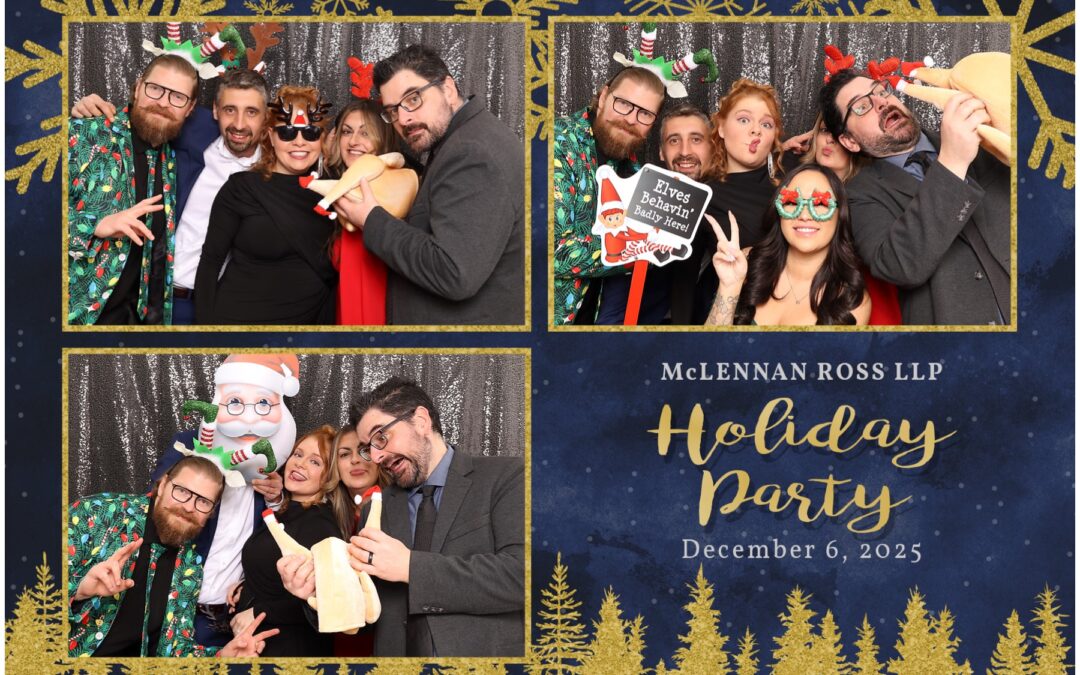 McLennan Ross Holiday Party 2025 | Calgary Photo Booth Rentals