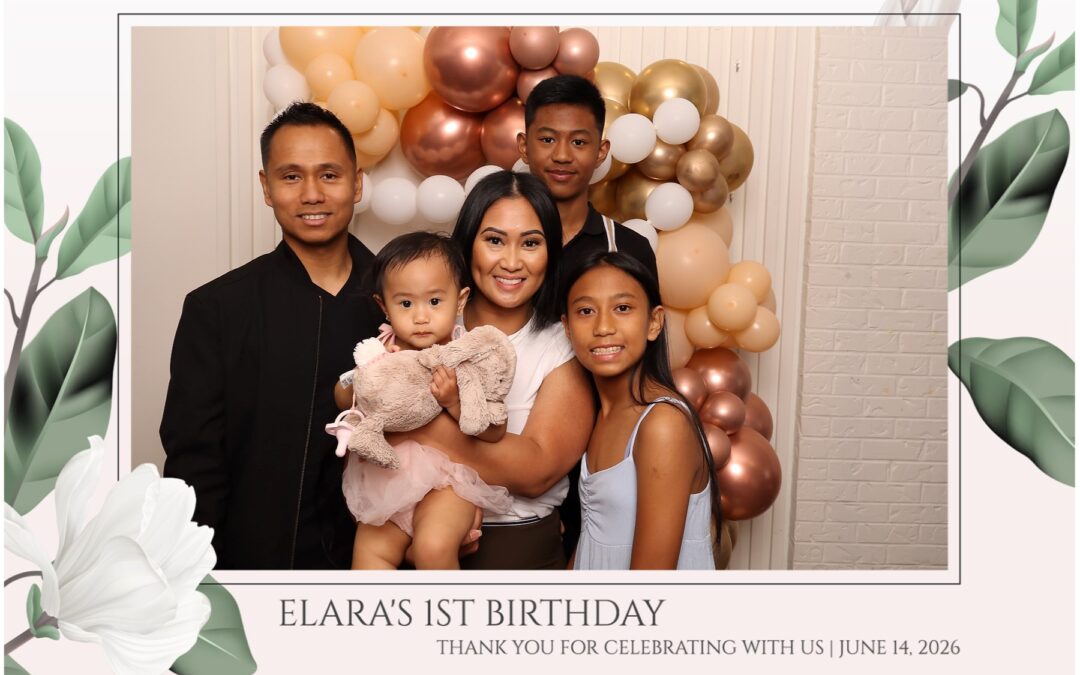 Elara’s First Birthday | Calgary Photo Booth Rental