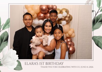 Elara’s First Birthday | Calgary Photo Booth Rental